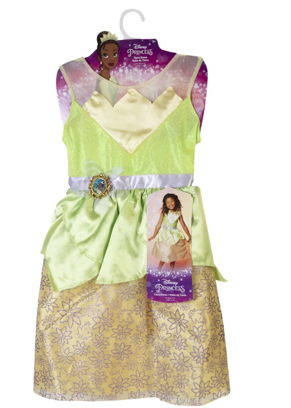 Vestido Disney Princesas Tiana Talla 4-6x  3a+ (21189)