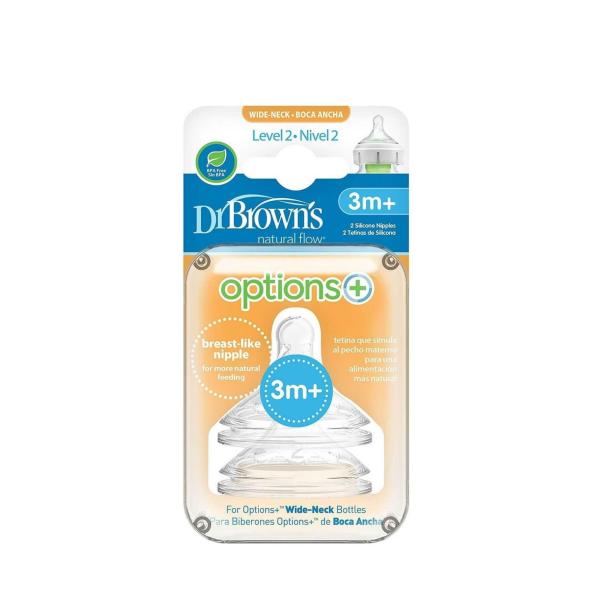 Dr. Browns - Tetinas Ancho 3 Meses
