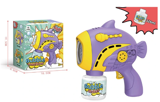 Lanzador de Burbujas Morado con Luz y Sonido 3A+ (450539)