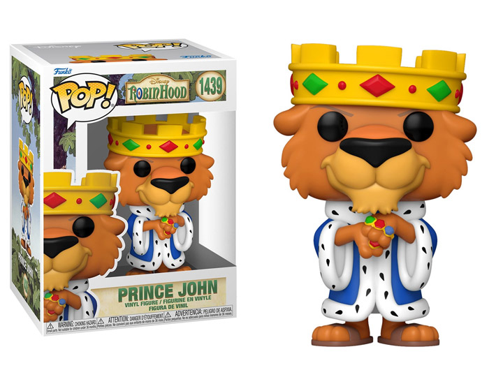 Figura Funko Pop! Disney Robin Hood (1439) Prince John 3a+