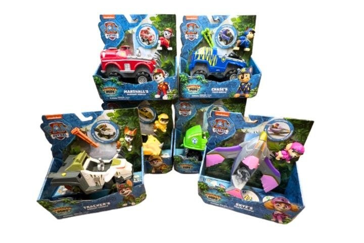 Vehiculos de Paw Patrol Cachorros en la Jungla 3a+ ( Surtido de 6 Se Venden por Separado )