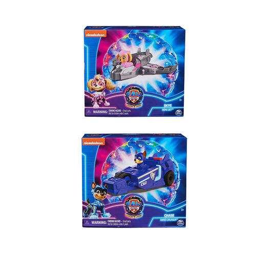Figuras con Vehiculo de Paw Patrol the Mighty Movie Surt/2 3a+
