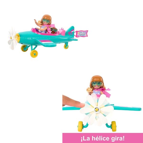 Barbie Chelsea en Avión 3 a+.