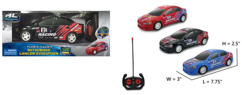 Carro R/C Tuner Racer Mitsubishi Lancer Evolucion Surt/3 5a+