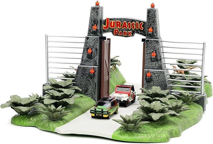 Escena Nano Parque Jurásico con 2 Mini Vehiculos 6a+