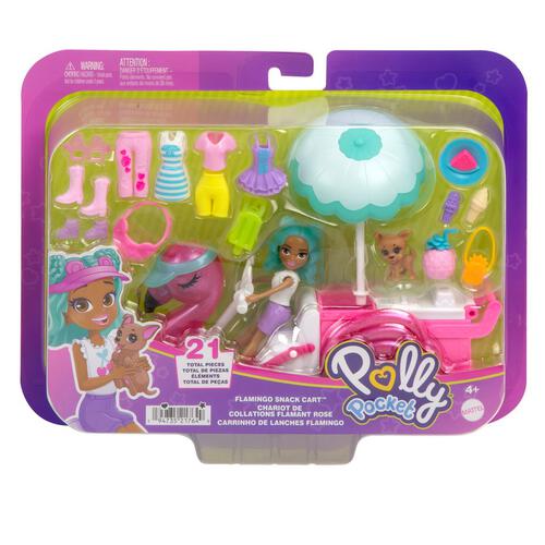 Polly Pocket Carrito de Flamingo 4a+