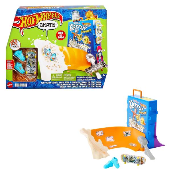 Hot Wheels Skate Set Tazón de Cereal de Tony Hawk 5a+