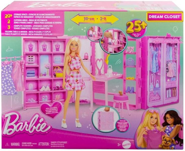 Muñeca Barbie con Closet de los Sueños 3a+