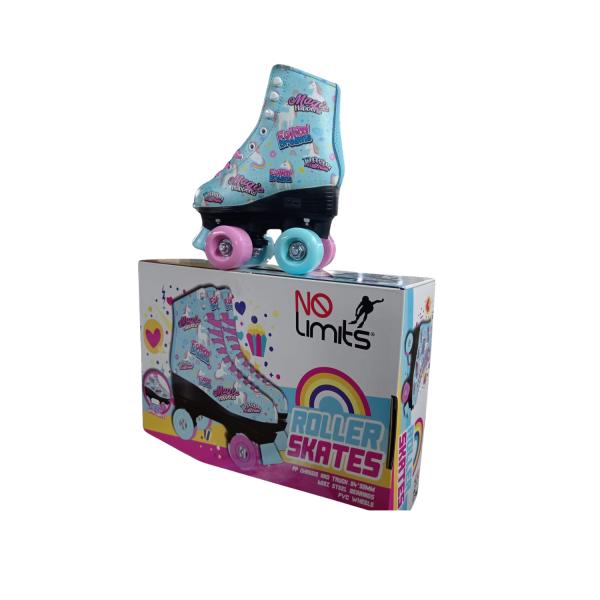 Patines de 4 Ruedas Luminosos de Unicornio Talla#34 (457194)