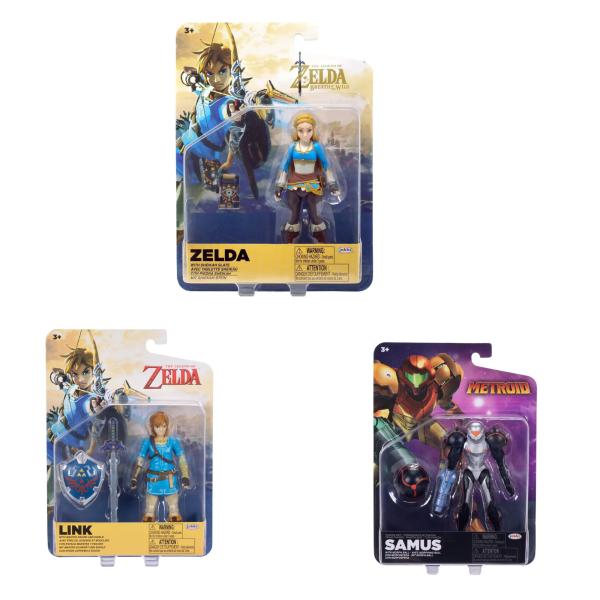 Figuras Articulas de Zelda -Metroid y Link Surt/3 3a+