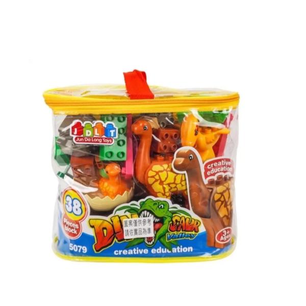 Bloques de Dinosaurios en Bolsa 38Pzs 3a+ (452564)