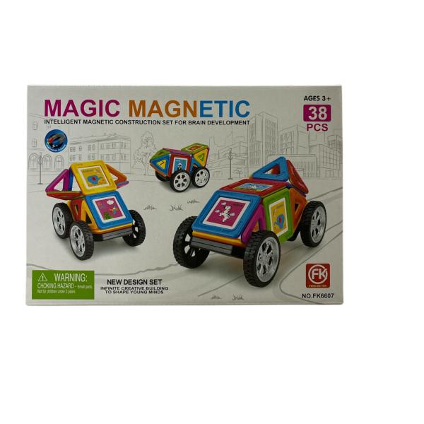 Set de Bloques Magnéticos para Armar Vehículos 38 Pzs 3a+(452724)
