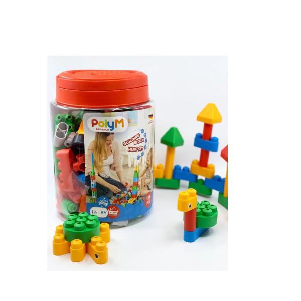 Balde de Bloques de Construcción 128Pzs 1 1/2 a 5 a