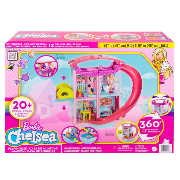 Barbie Casa de Muñecas Chelsea 20pzs+ 360° 3a+
