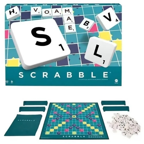 Mattel Games - Juego de Mesa Scrabble 2 en 1 Clásico 8a+