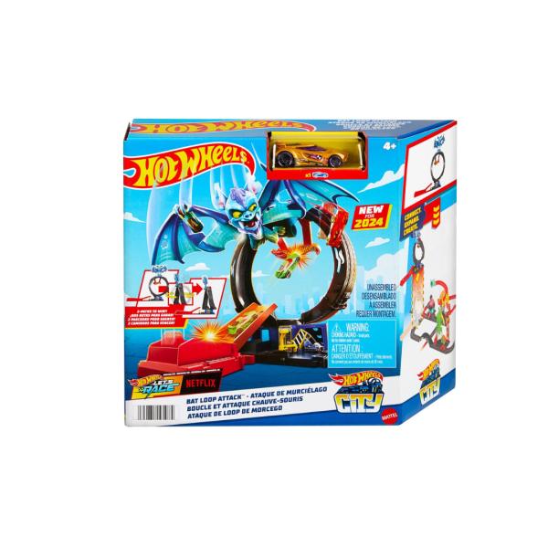 Hot Wheels Pista Ataque de Murciélago 4a+