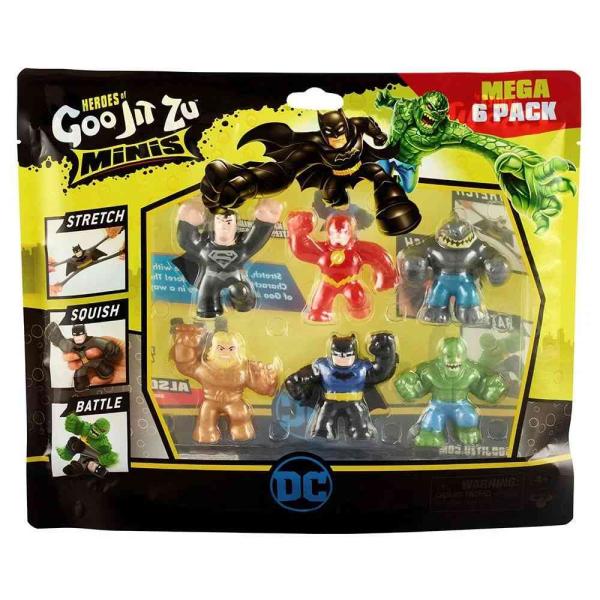 Figuras Heroes DC Goo Jit Zu Mini Set/6 4a+