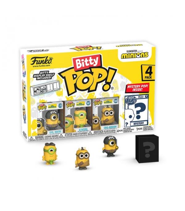 Set de 4 Figuritas Funko Bitty Pop! Minions 3a+
