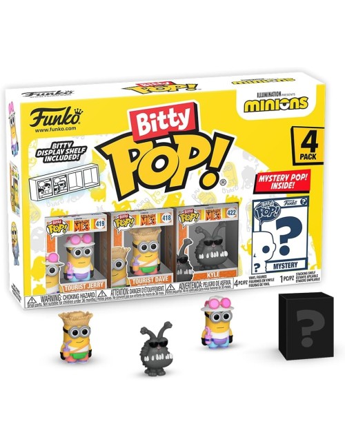 Set/4 Figuritas Funko Bitty Pop! Minions Young Gru 3a+