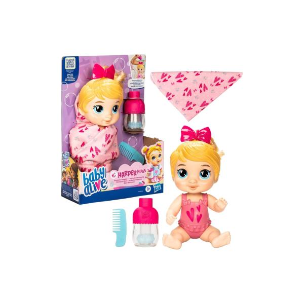 Muñeca Baby Alive Burbujas Relajantes 3a+ Harper Hugs
