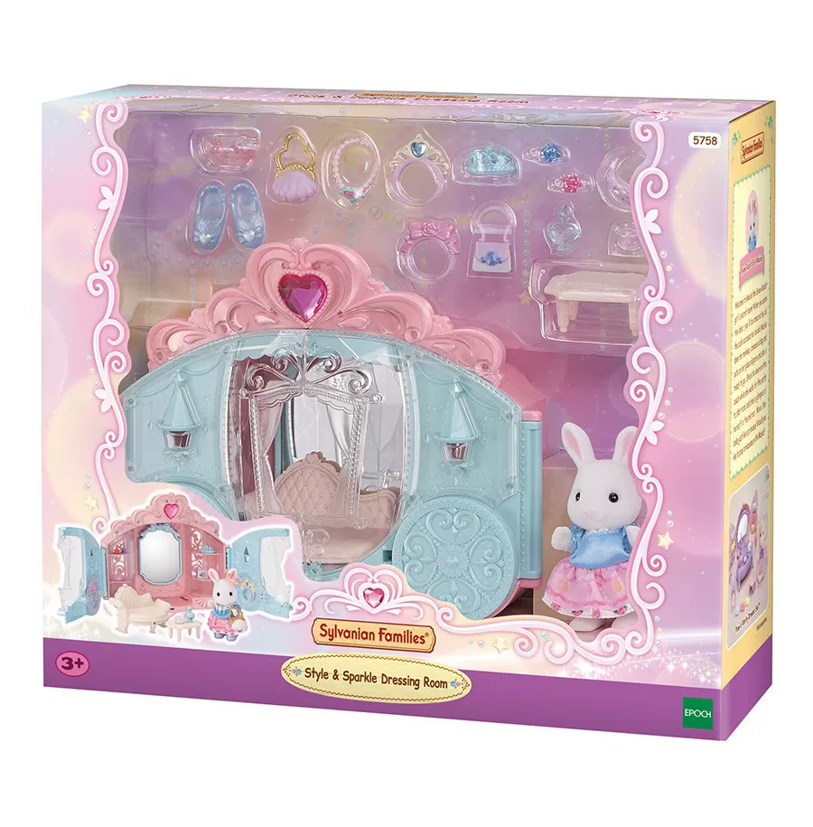 Familias Sylvanian Vestidor con Estilo y Brillo 3a+