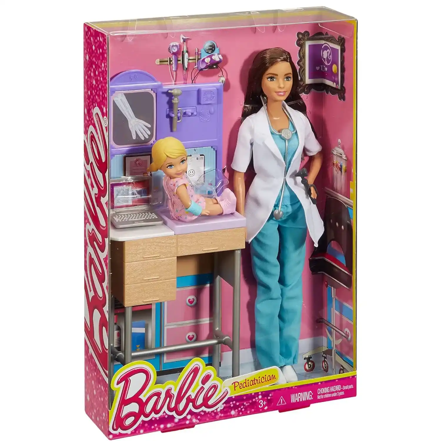 Muñeca Barbie Maestra y Pediatra 3a+
