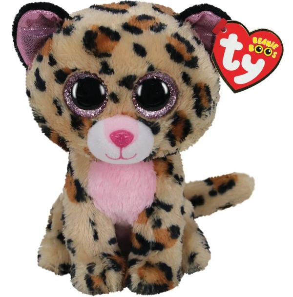 Peluche Beanie Boss Mediano Leopardo Livvie 3a+