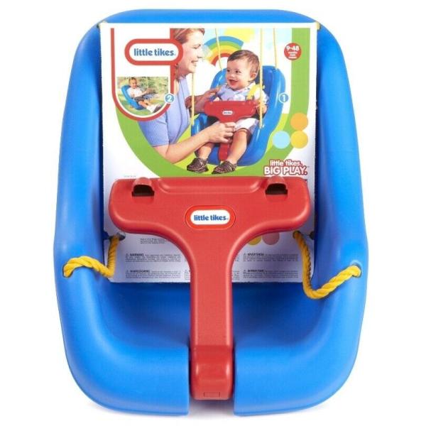 Columpio con Respaldo Alto Azul para Niños Pequeños 9-36M