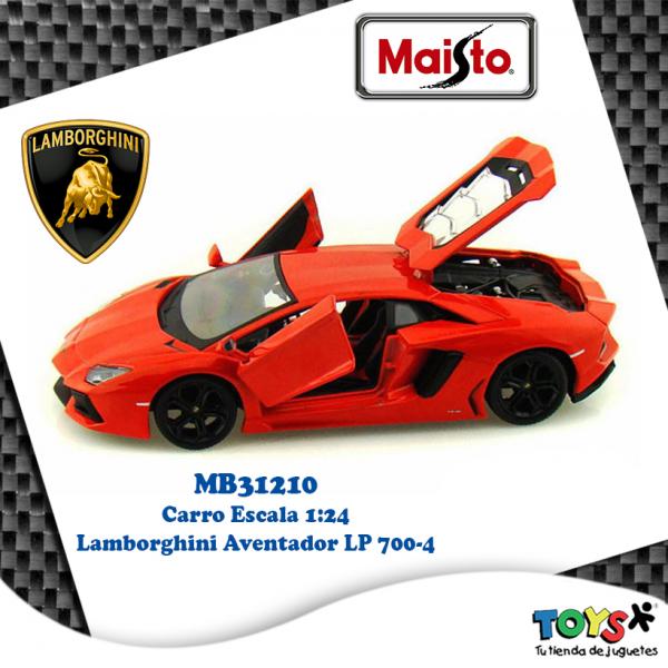 Carro Lamborghini Aventador LP 700-4 Esc:1:24  3a+