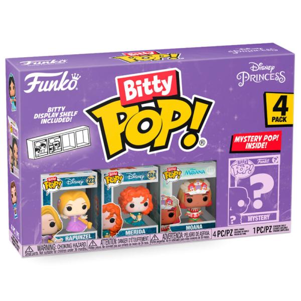 Set/4 Figuritas Funko Bitty Pop! Disney Princesas 3a+