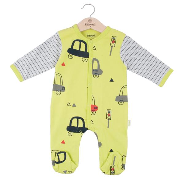 Pijama Manga Larga en Caja de Carritos Verde 6m (609136)