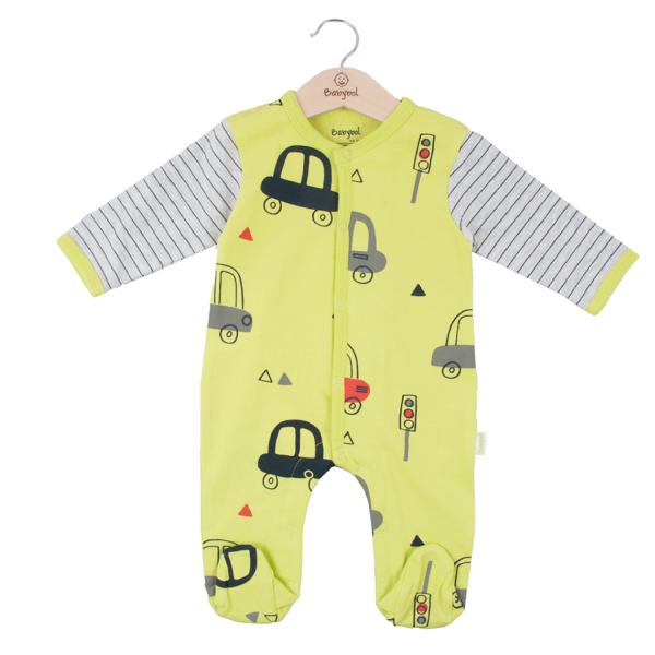 Pijama Manga Larga en Caja de Carritos Verde 9m (609143)