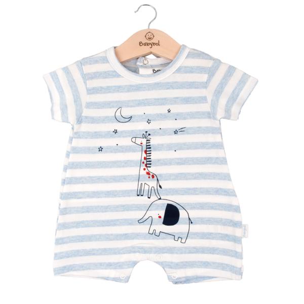 Pijama en Caja Manga Corta de Jirafa Celeste 6m (610064)