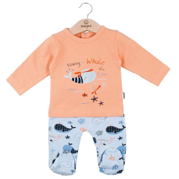 Vestido de Flores Azul C/ Blanco 6m (633896)