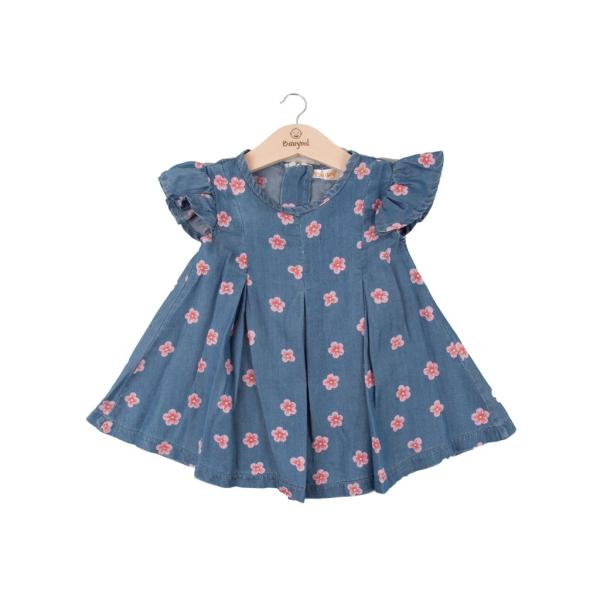 Vestido de Flores Color Mezclilla 12m (628991)