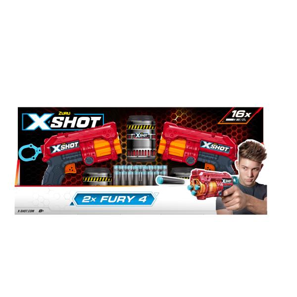 Lanzador de Dardos Xshot Set de 2 Fury 4 8a+