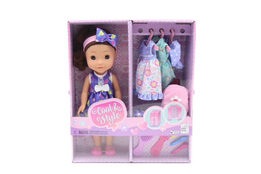 Muñeca  Cool & Style C/ Ropero 35.5cm 3a+