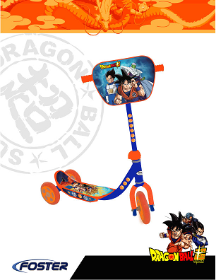 Scooter  3 Ruedas Dragon Ball Super 3a+