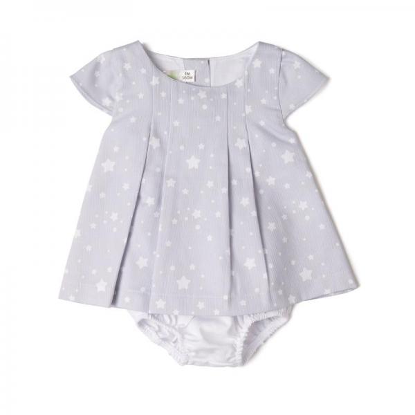 Vestido Estrella Gris 2 Piezas 12m