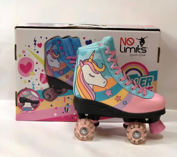 Patines Unicornio con Luz Talla 34 (439084)