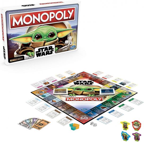 Hasbro Games - Juego Monopoly Star Wars The Mandalorian Bebé Yoda 8a+