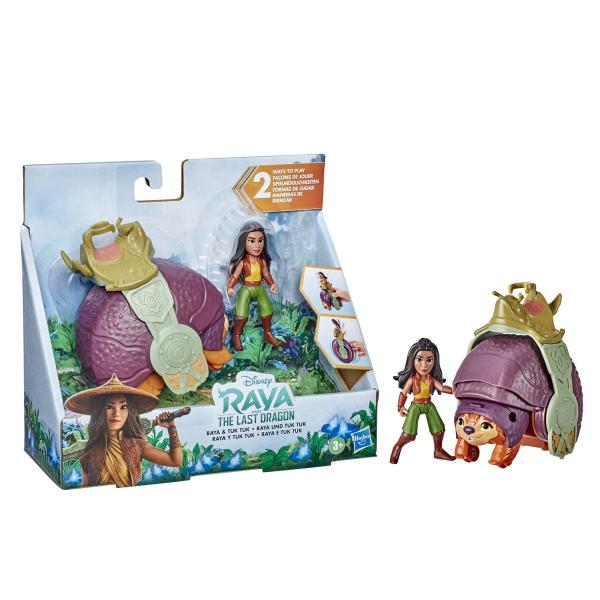 Figura Disney  Raya y Tuk Tuk Set de 2 el Ultimo Dragón 3a+