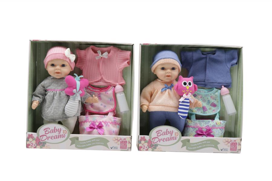 Bebé en Set de Diversión C/Sonido 30cm Surt/2 Dream Baby 2a+
