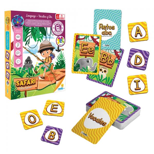 Juego Safari Entre Letras Abc Edutoys 4a+