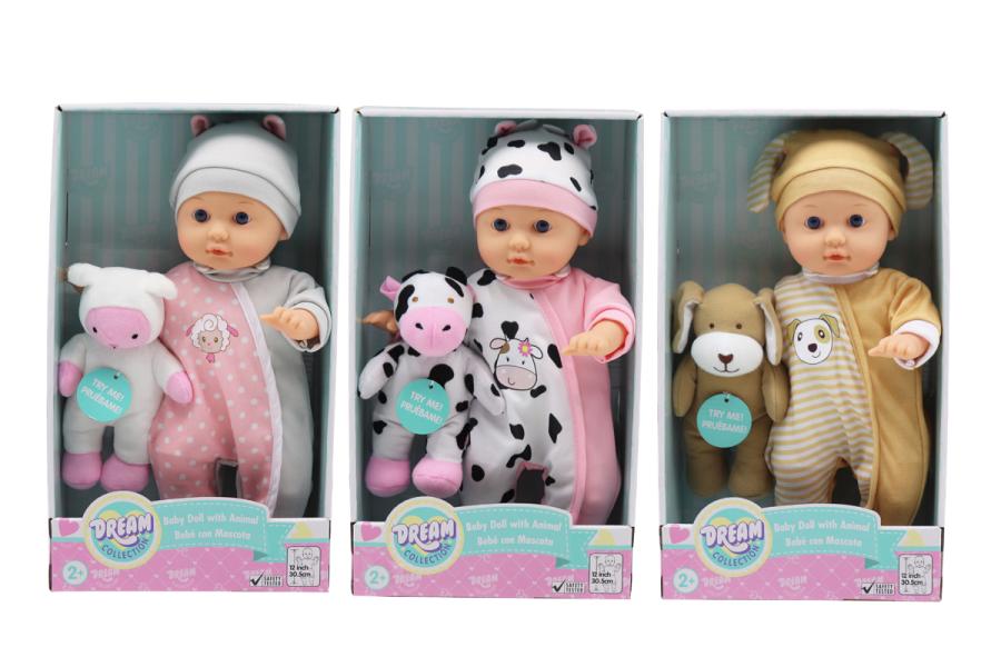 Bebé con Mascota Surt/3 30cm 2a+