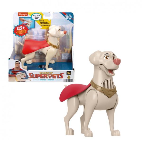 F-P DC League Of Súper Pets Figura Krypto Con Sonido 3a+