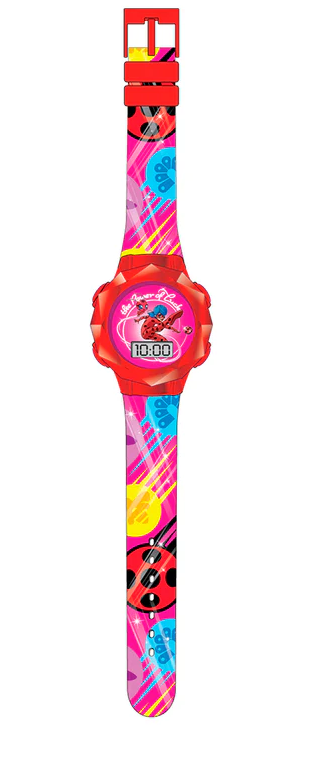 Reloj LCD Miraculous Luces Parpadeantes