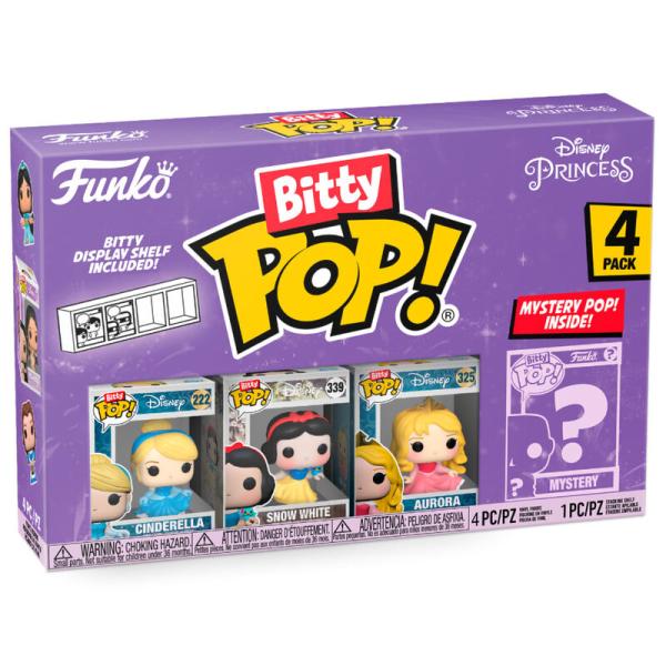Set/4 Figuritas Funko Bitty Pop! Disney Princesas 3a+