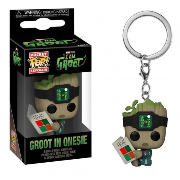 Llavero Pocket Pop! Marvel I Am Groot ( Groot in Onesie) 3a+
