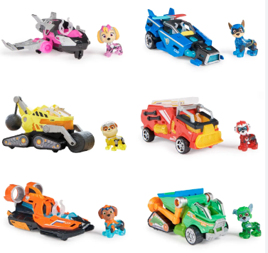 Vehículos Paw Patrol the Mighty Movie Surt/6 3a+